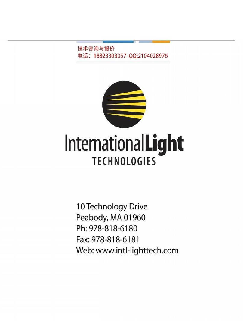 International Light Technologies ILT1700 User manual