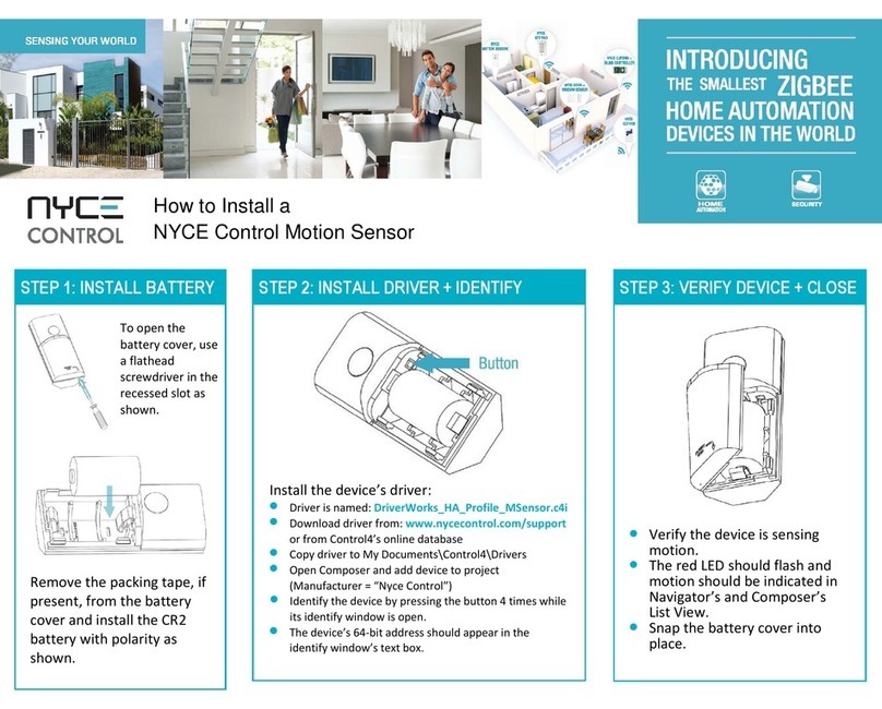 Nyce Control NCZ-3041 User manual