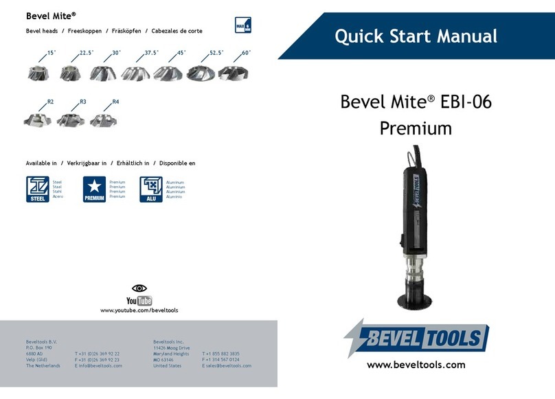 Beveltools Bevel Mite EBI-06 Premium Instruction manual