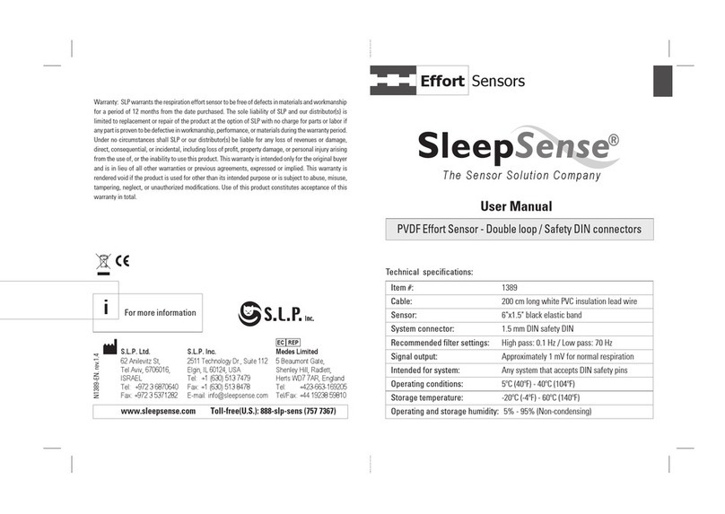 Sleep Sense PVDF Effort Sensor user manual
