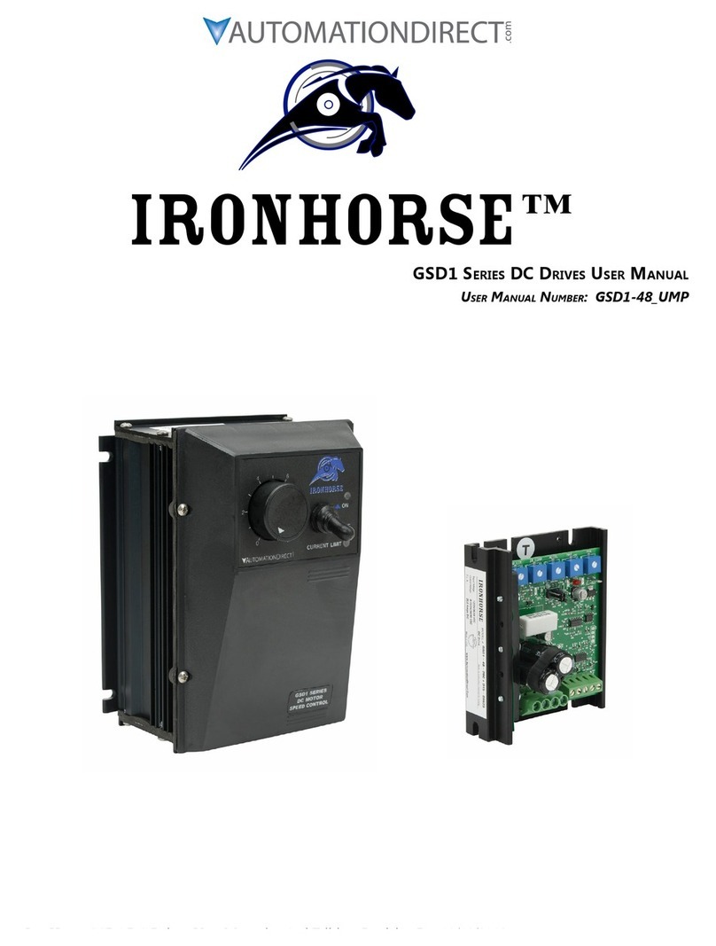 Automationdirect.com IRONHORSE GSD1 Series user manual
