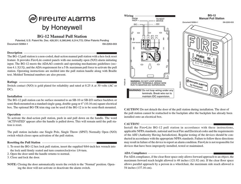 Fire-Lite Alarms BG-12 manual