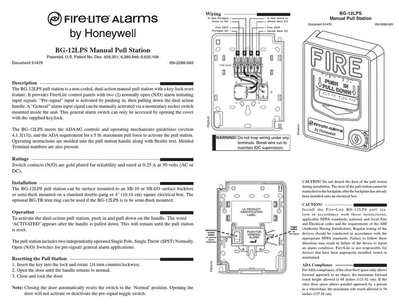 Fire-Lite Alarms BG-12LPS manual Fire-Lite Alarms BG-12LPS manual