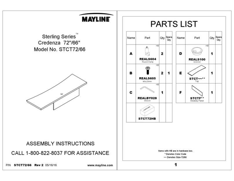 Mayline Sterling Series User manual
