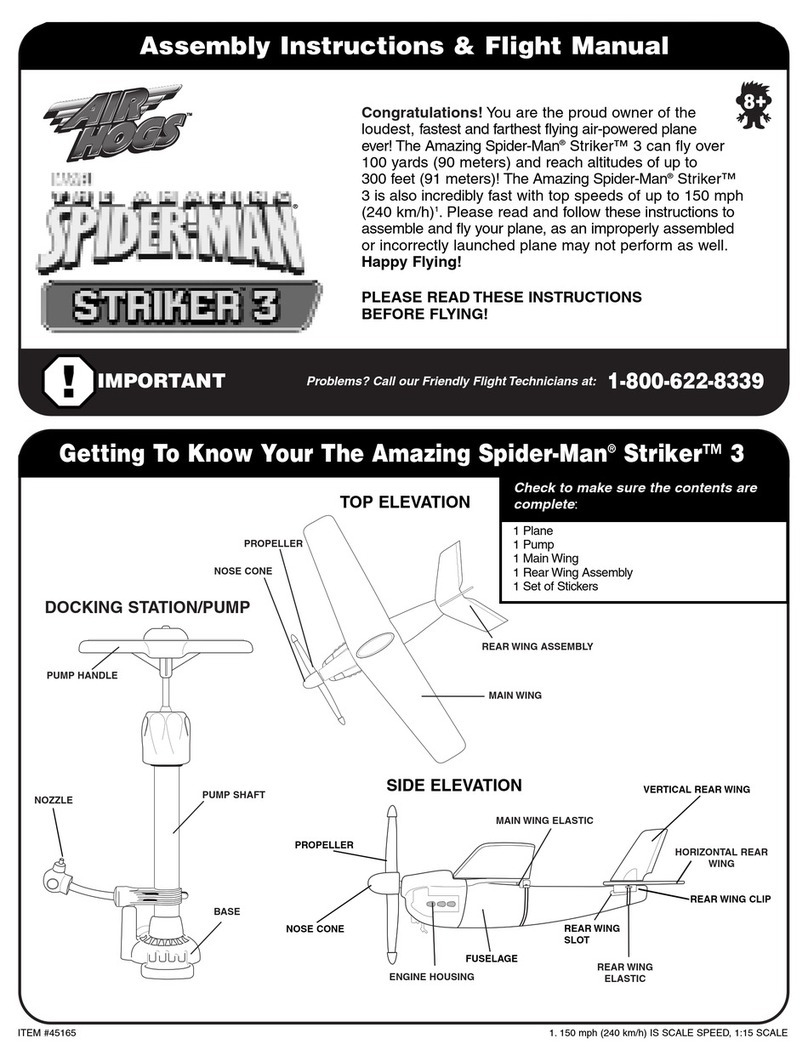 Spinmaster AIR HOGS The Amazing Spider-Man Striker 3 Technical specifications Spinmaster AIR HOGS The Amazing Spider-Man Striker 3 Technical specifications