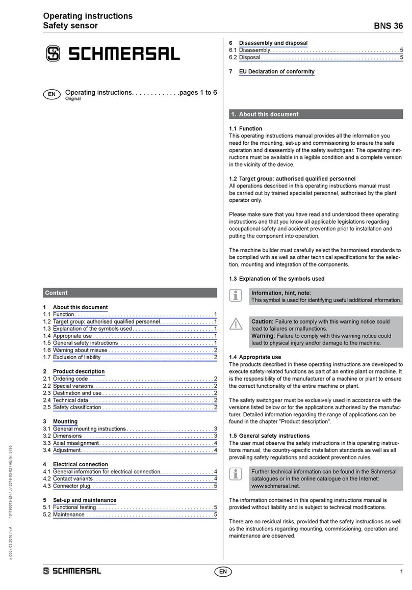 schmersal BNS 36-02Z User manual