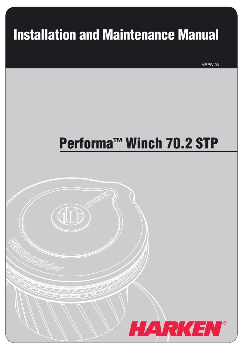 Harken Performa 70.2 STP Installation and maintenance manual