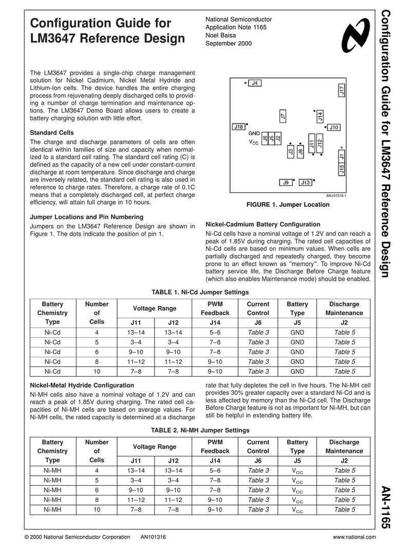 National Semiconductor LM3647 Configuration guide
