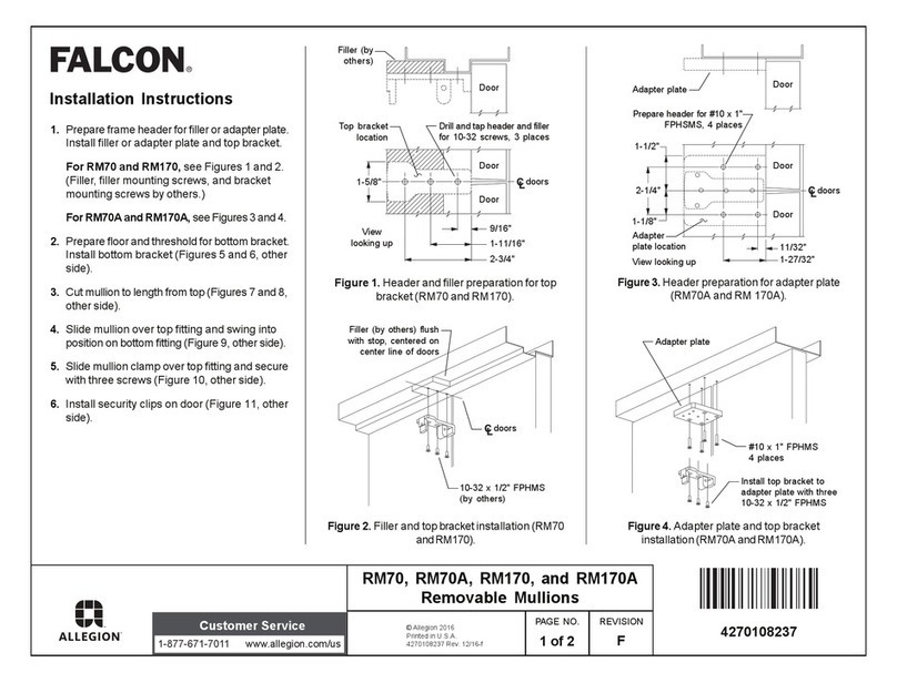 Falcon RM70 installation instructions