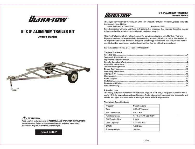 Ultra-tow 49802 User manual