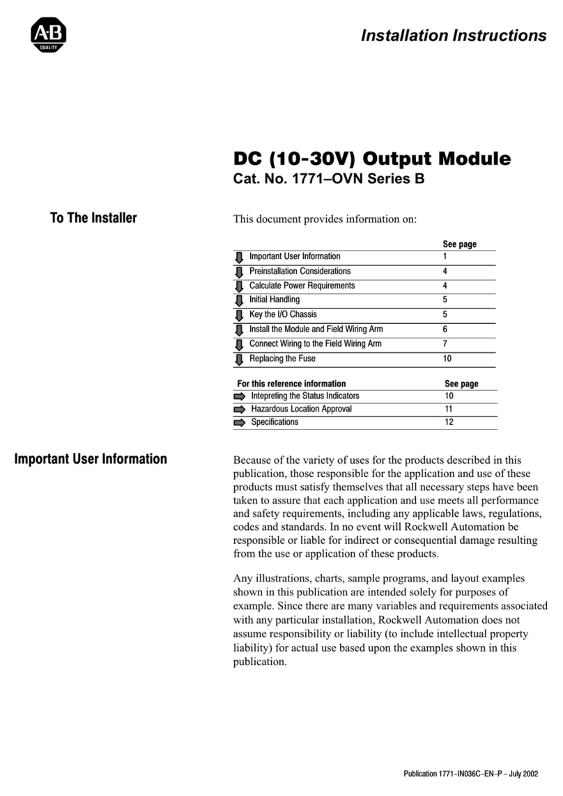 Allen-Bradley Series B User manual