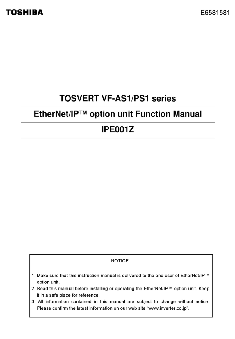 Toshiba TOSVERT VF-AS1 Series Parts list manual