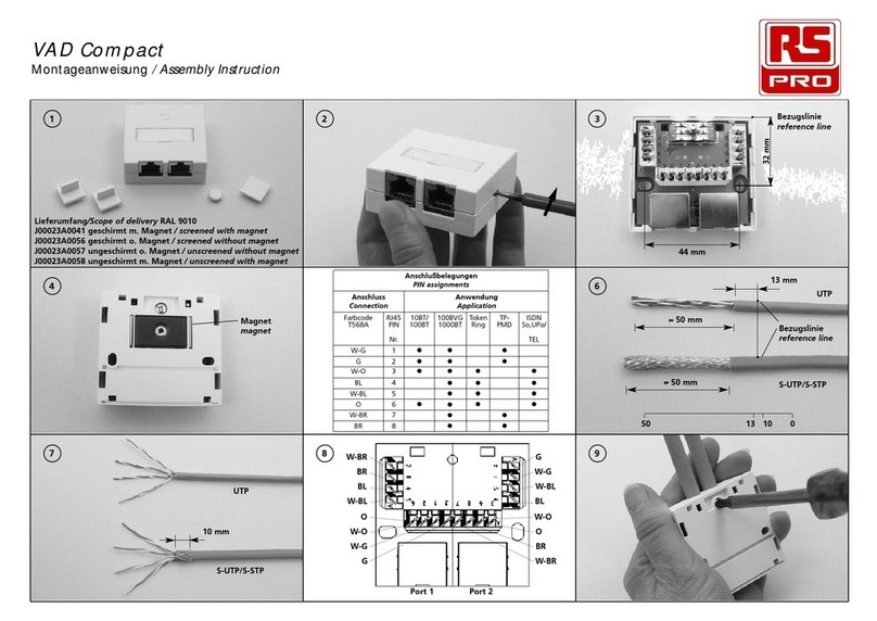 RS PRO VAD Compact Assembly instruction