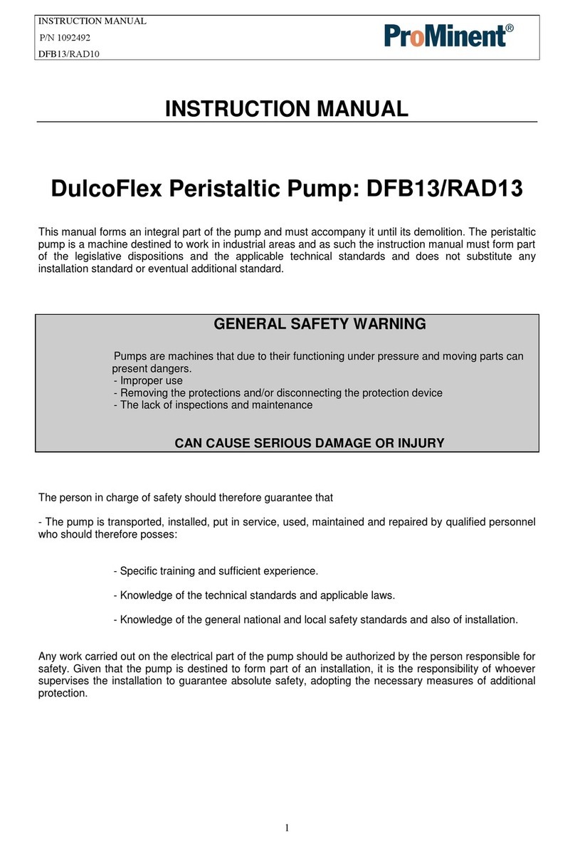 ProMinent DFB13 User manual ProMinent DFB13 User manual