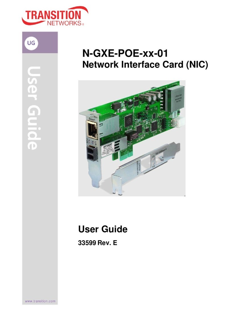 Transition Networks N-GXE-POE-x-01 Series User manual