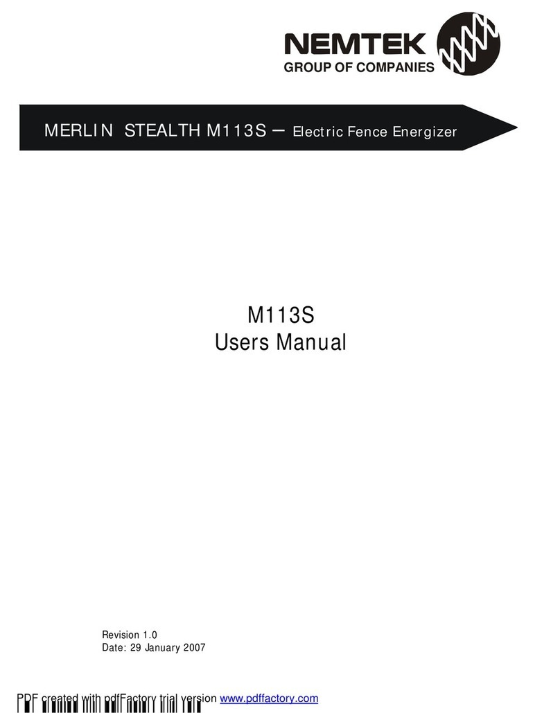 Nemtek MERLIN STEALTH M113S user manual
