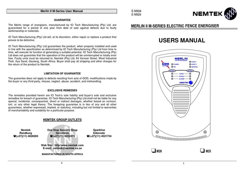 Nemtek MERLIN M25 user manual