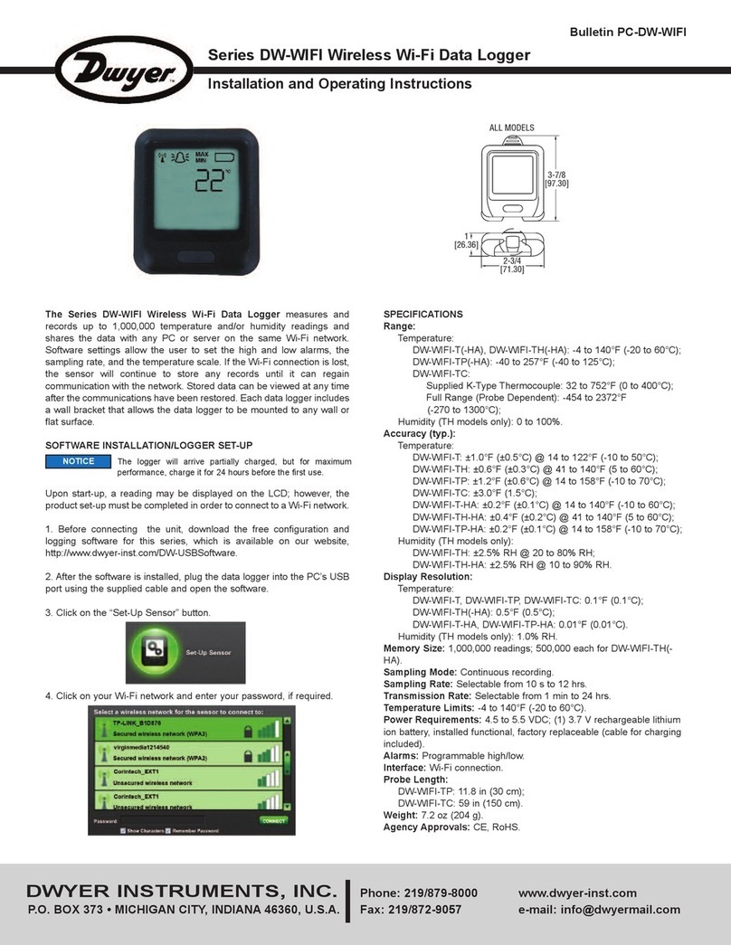 Dwyer Instruments DW-WIFI  Series User manual