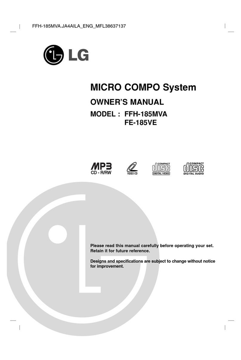 LG FFH-185MVA owner's manual