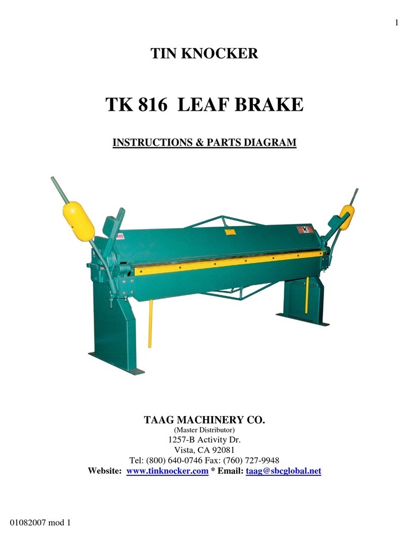 Tin Knocker TK 816 Instructions & parts diagrams