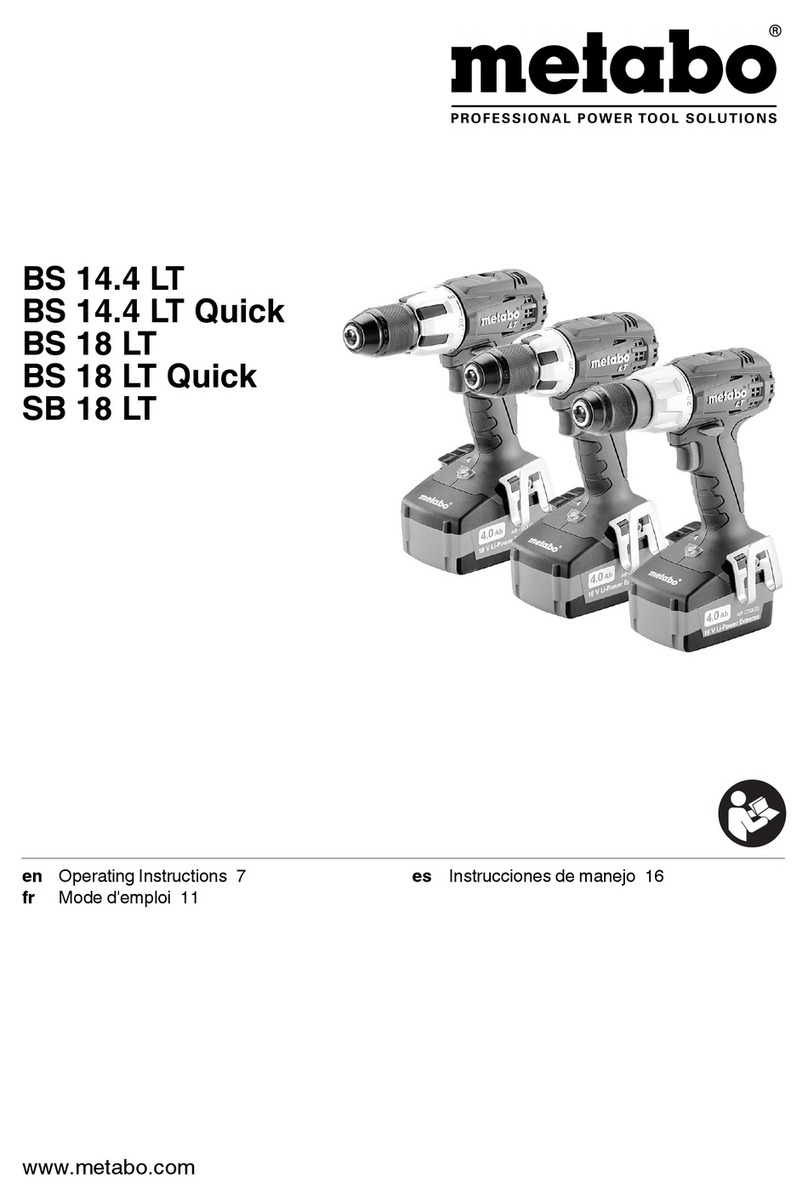 Metabo BS 14.4 LT User manual