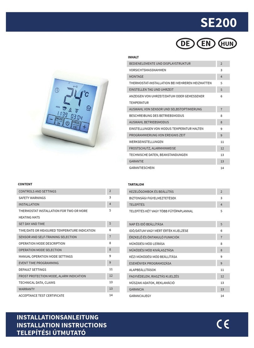 Warmon SE200 installation instructions Warmon SE200 installation instructions