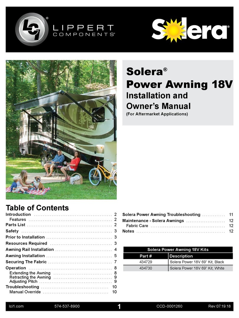 Solera 434730 Installation and owner's manual