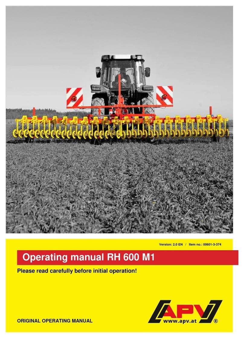 APV RH 600 M1 User manual