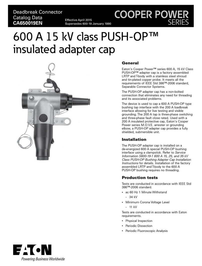Eaton COOPER POWER SERIES User manual Eaton COOPER POWER SERIES User manual