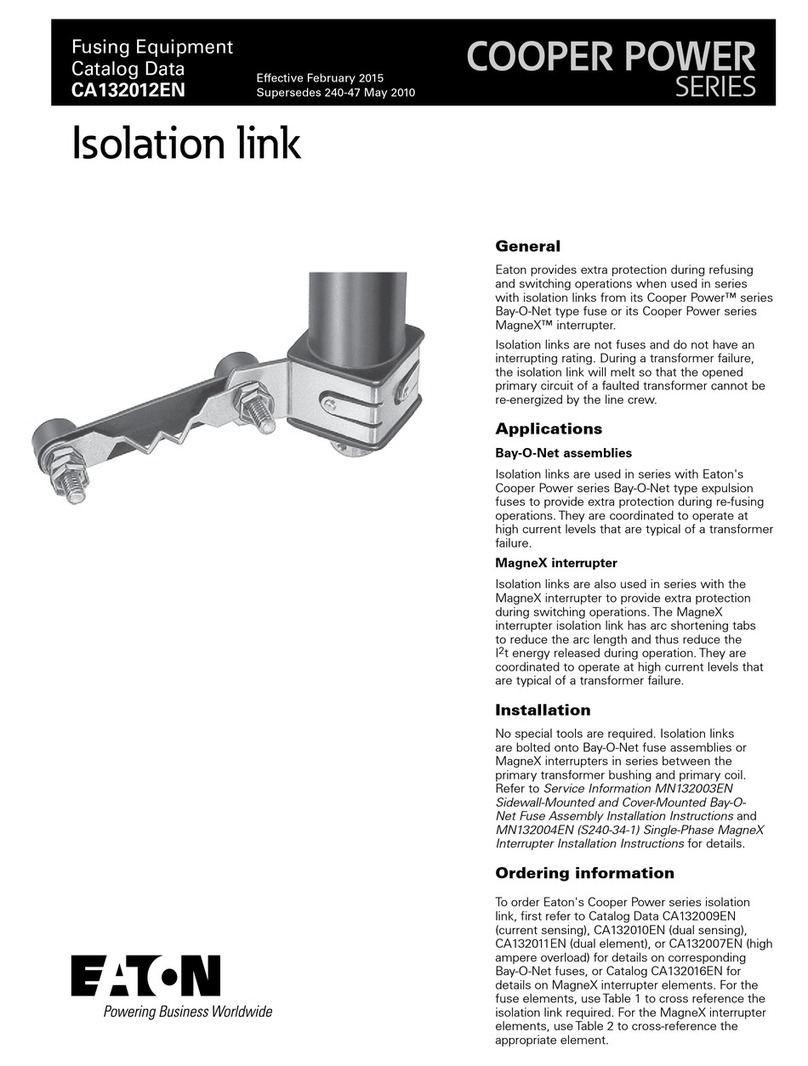 Eaton COOPER POWER SERIES User manual