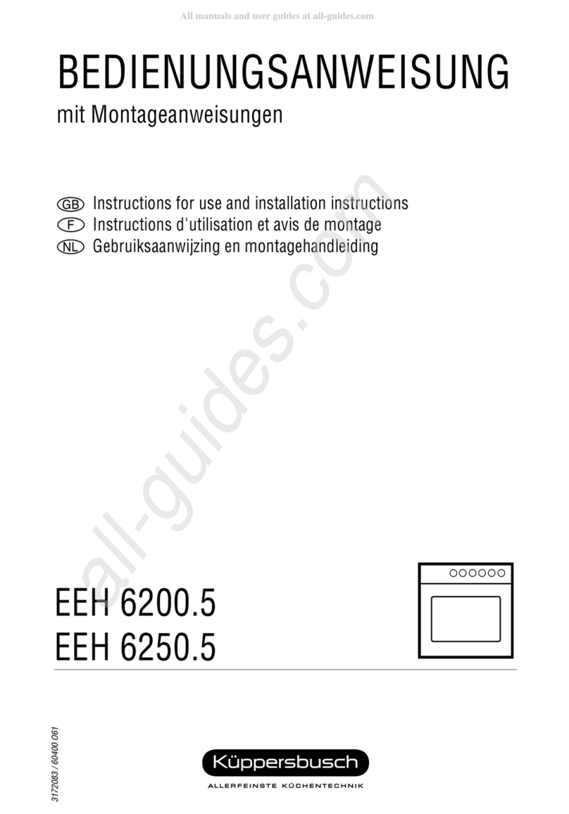 Kuppersbusch EEH 6200.5 Instructions for use and installation instructions