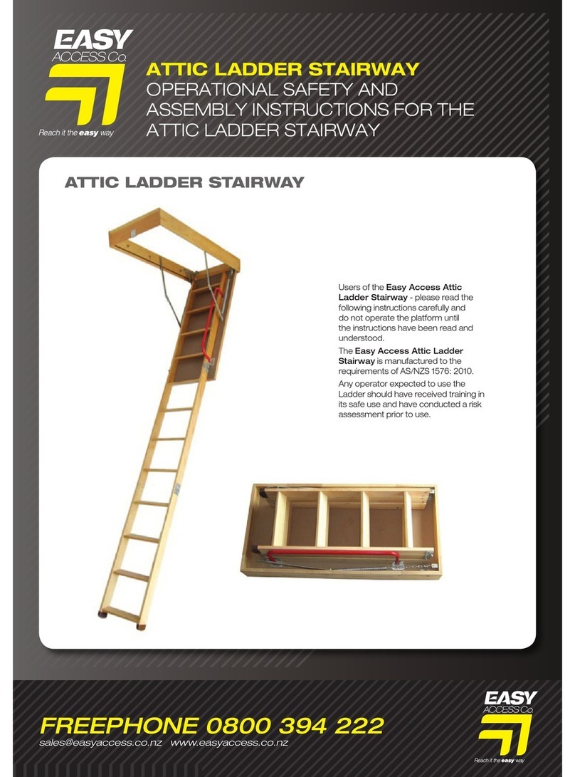 Easy Access Attic Ladder Stairway User manual