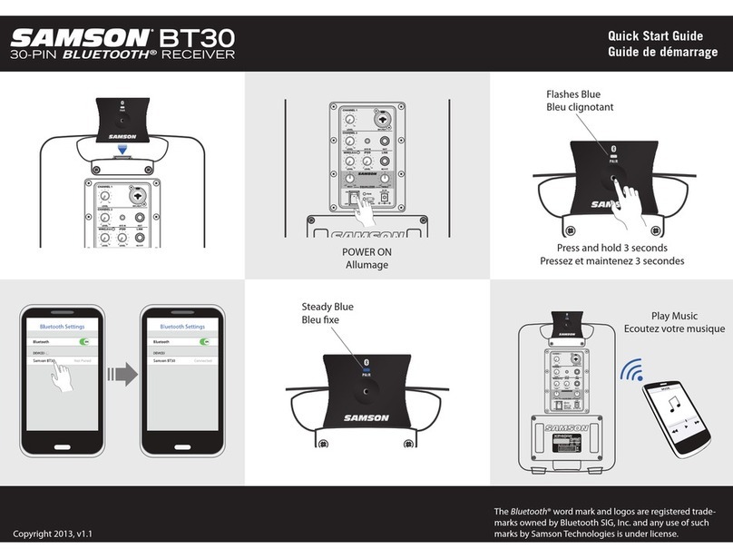 Samson BT30 User manual