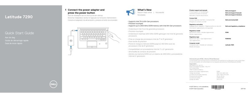 Dell Latitude 7290 User manual