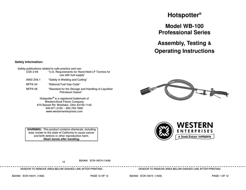 Western Enterprises Hotspotter WB-100 Professional Series User manual