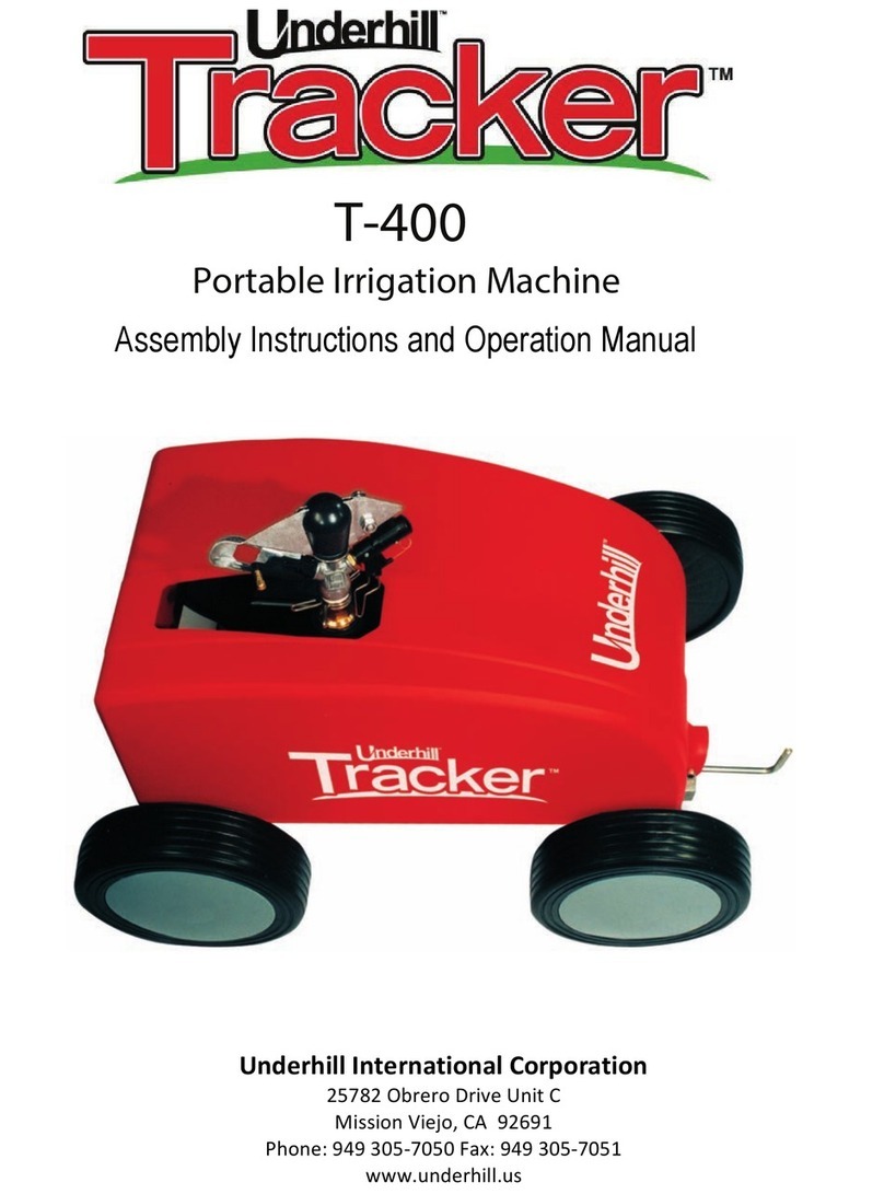 Underhill Tracker T-400 Operation and maintenance manual