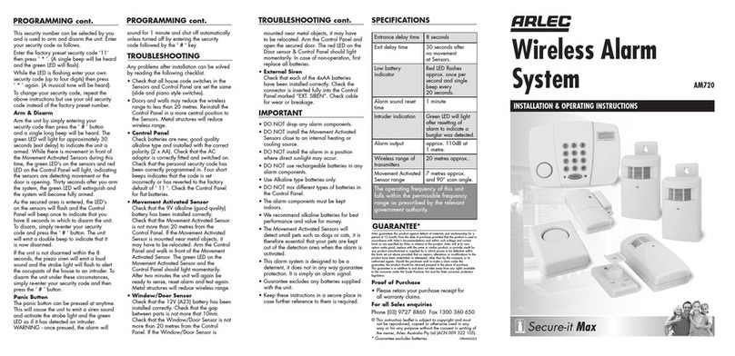 Arlec AM720 operating instructions