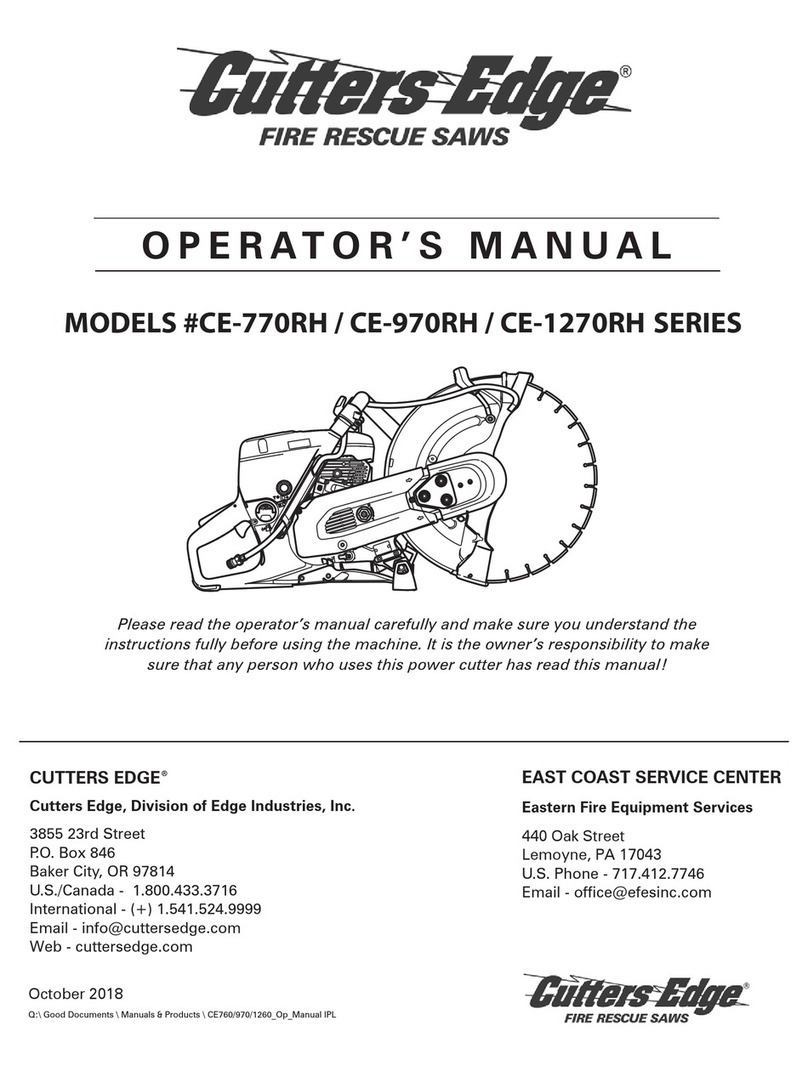 Cutters Edge CE-770RH SERIES Operator's manual Cutters Edge CE-770RH SERIES Operator's manual