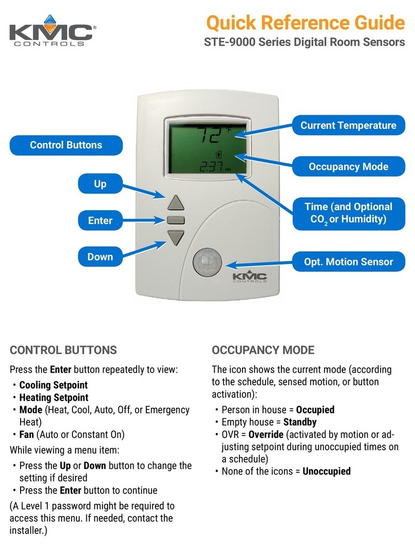 KMC Controls STE-9000 Series User manual