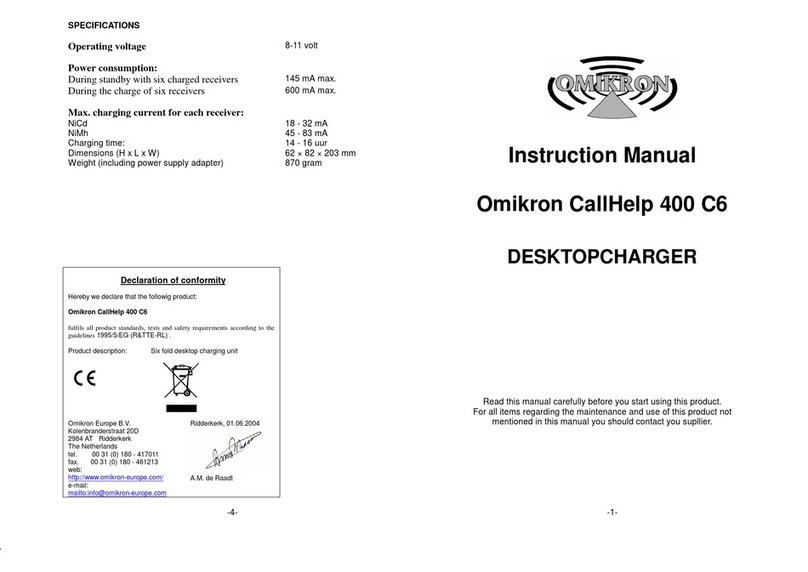 Omikron CallHelp 400 C6 instruction manual