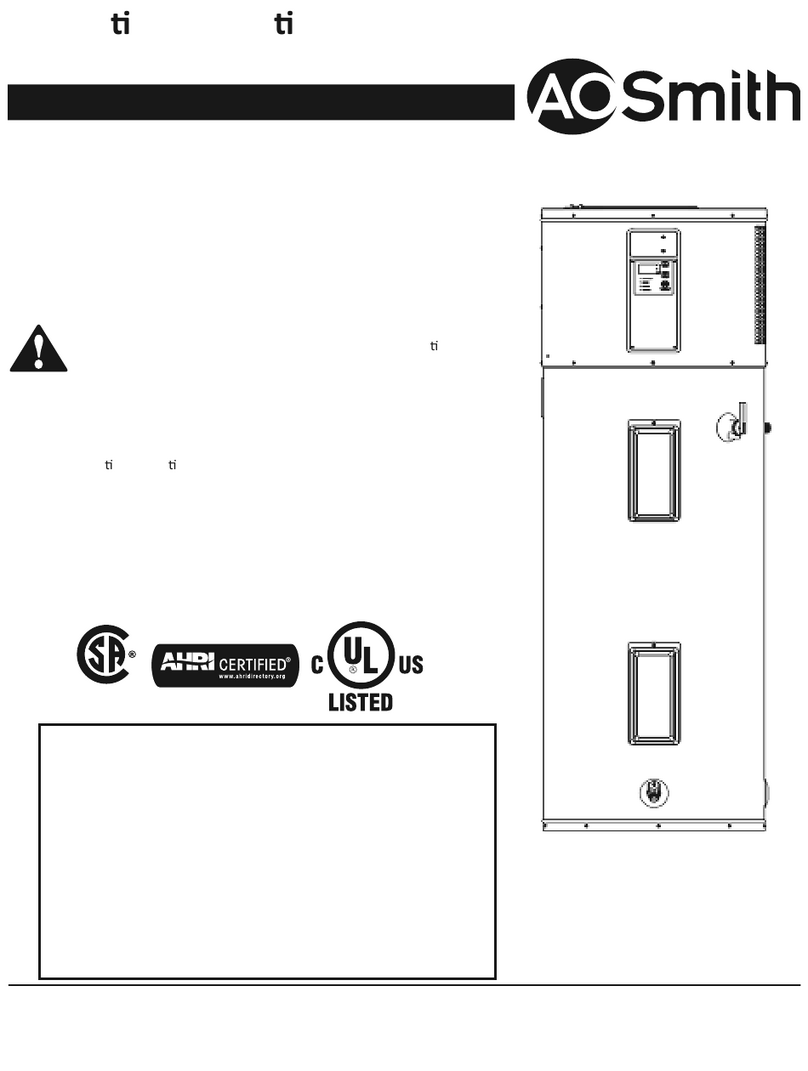 A.O. Smith Voltex series Installation Instructions and Use & Care Guide