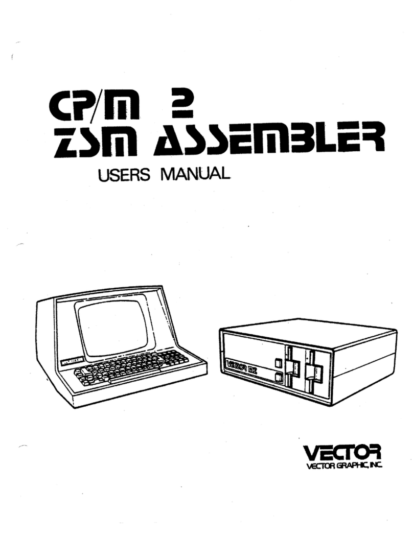 Vector Graphic CP/M 2 ZSM Assembler User manual