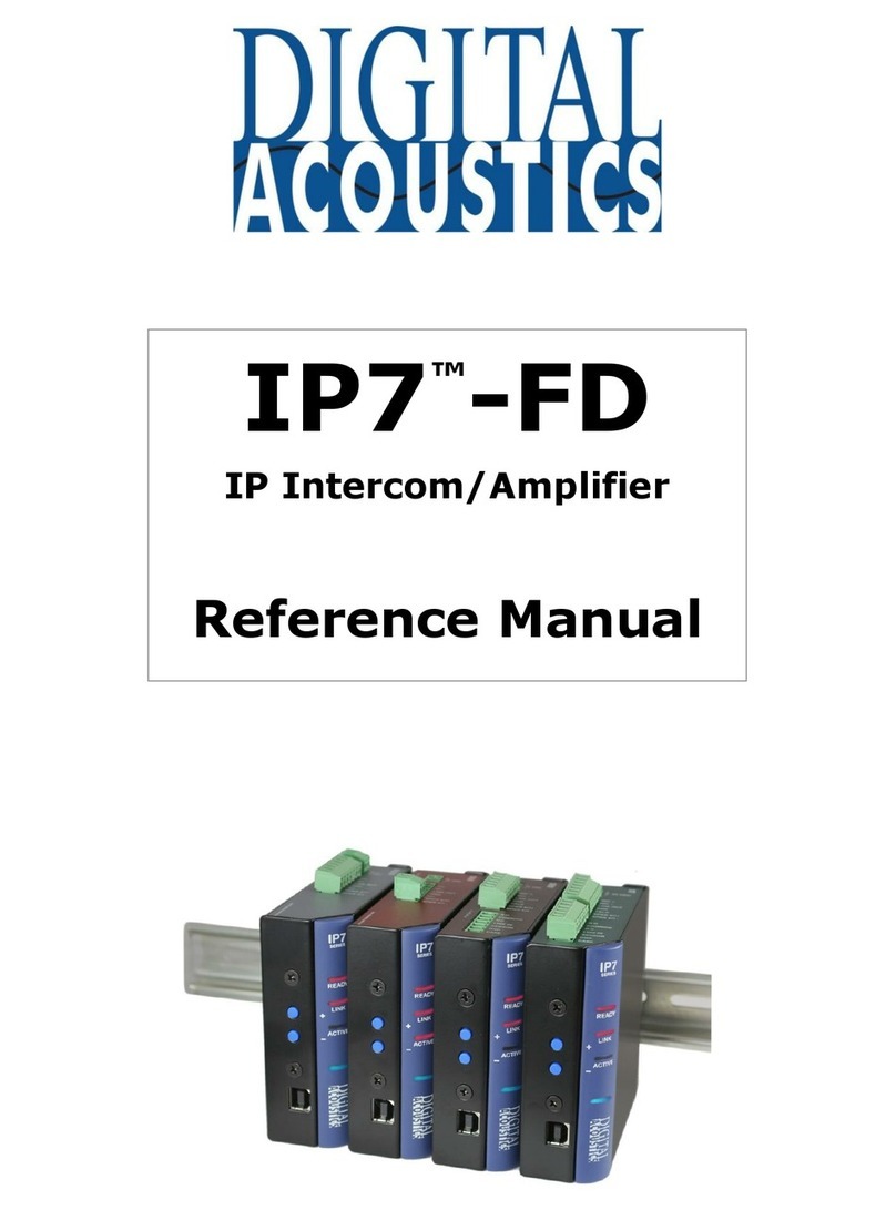 Digital Acoustics IP7-FD User manual