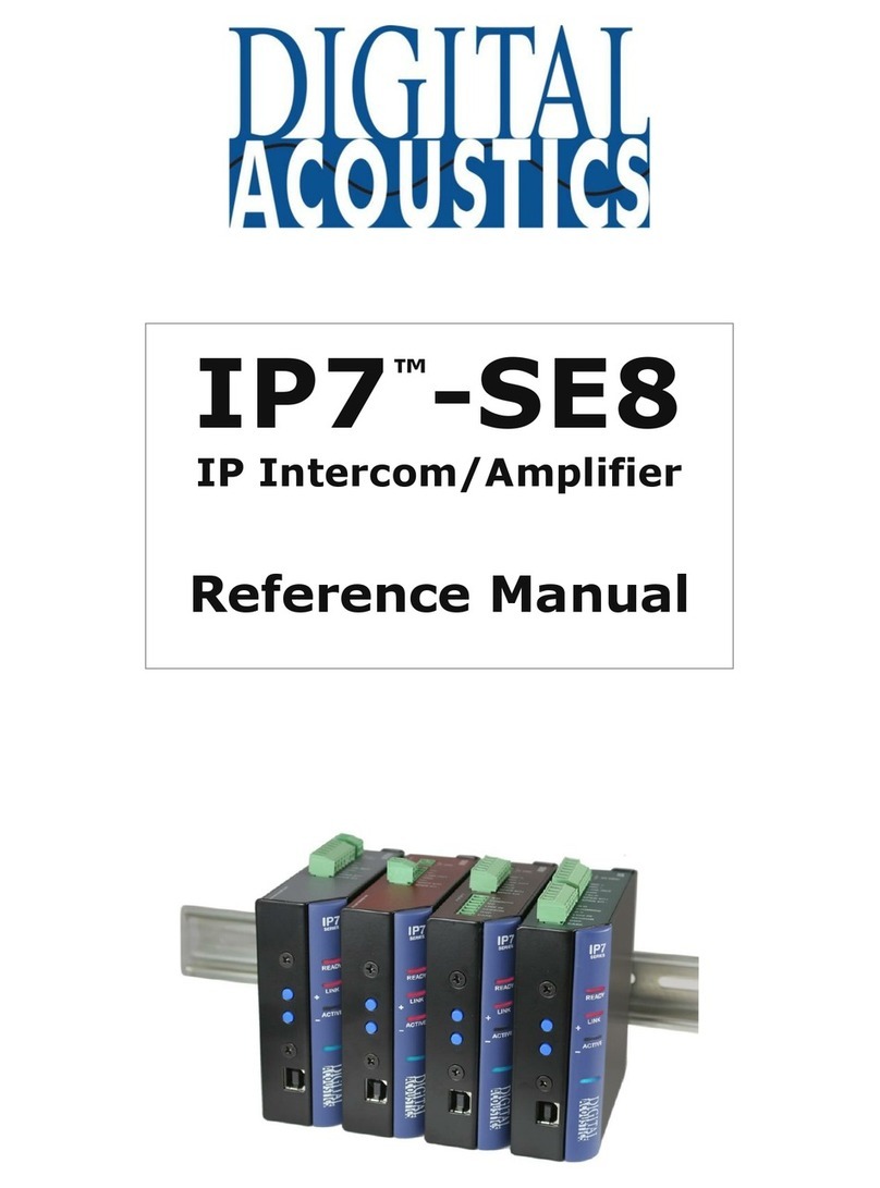 Digital Acoustics IP7-SE8 Reference manual