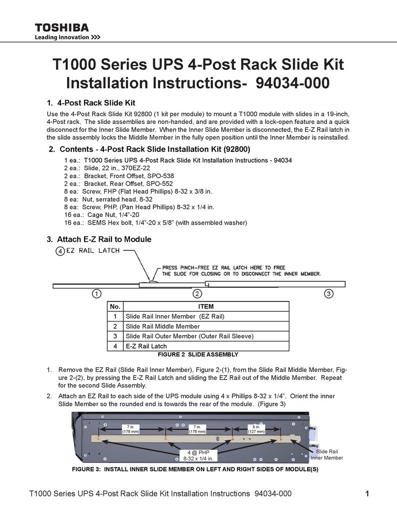 Toshiba T1000 Series User manual