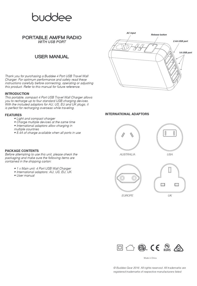 BUDDEE BD205400-WH user manual