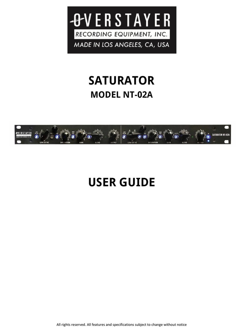 Overstayer SATURATOR NT-02A user guide
