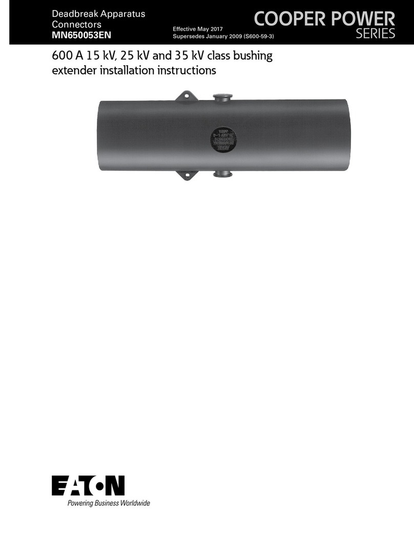 Eaton COOPER POWER SERIES User manual Eaton COOPER POWER SERIES User manual