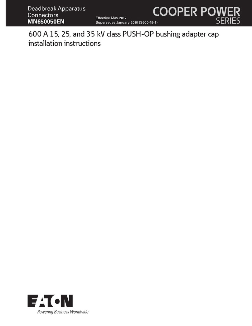 Eaton COOPER POWER SERIES User manual Eaton COOPER POWER SERIES User manual