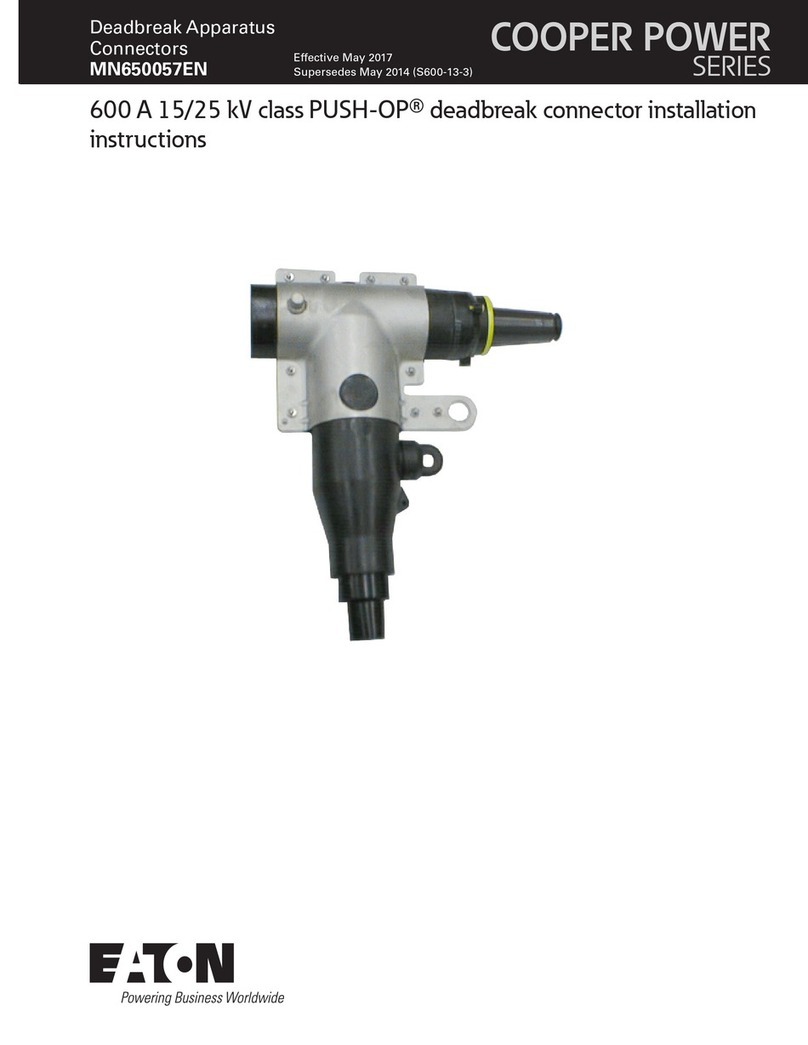 Eaton 600 A 15 kV class push-OP User manual